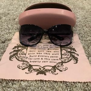 Juicy Couture black sunglasses. Used, but worn very few times, great condition